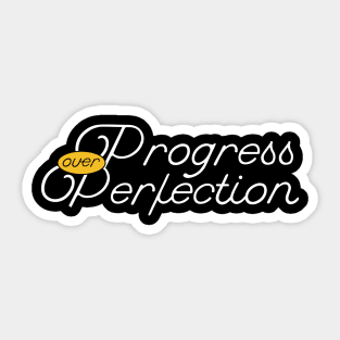 Motivational Progress Over Perfection Back to School Teacher Sticker